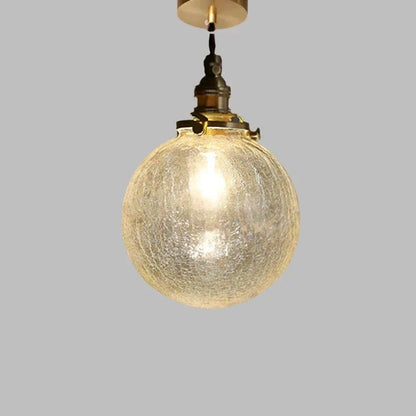 Vintage Glazen Hanglamp Met Tijdloze Uitstraling