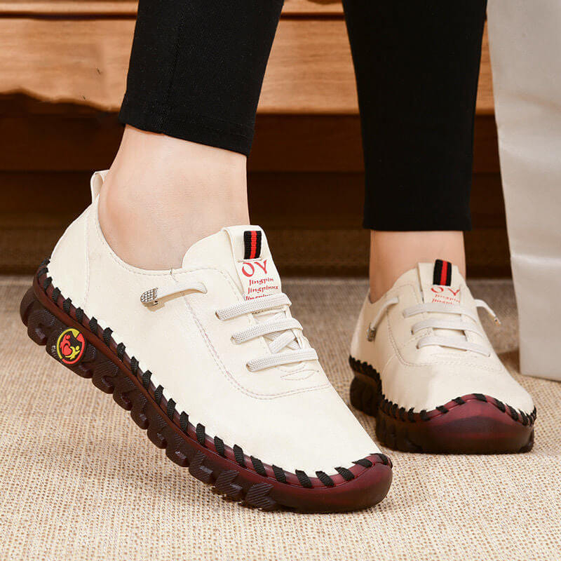 Comfortabele Platte Loafer Met Orthopedische Ondersteuning Voor Dagelijks Loopgemak