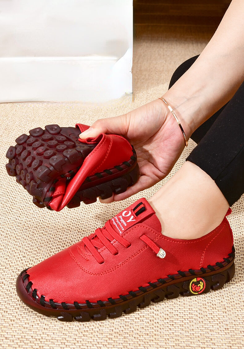 Comfortabele Platte Loafer Met Orthopedische Ondersteuning Voor Dagelijks Loopgemak