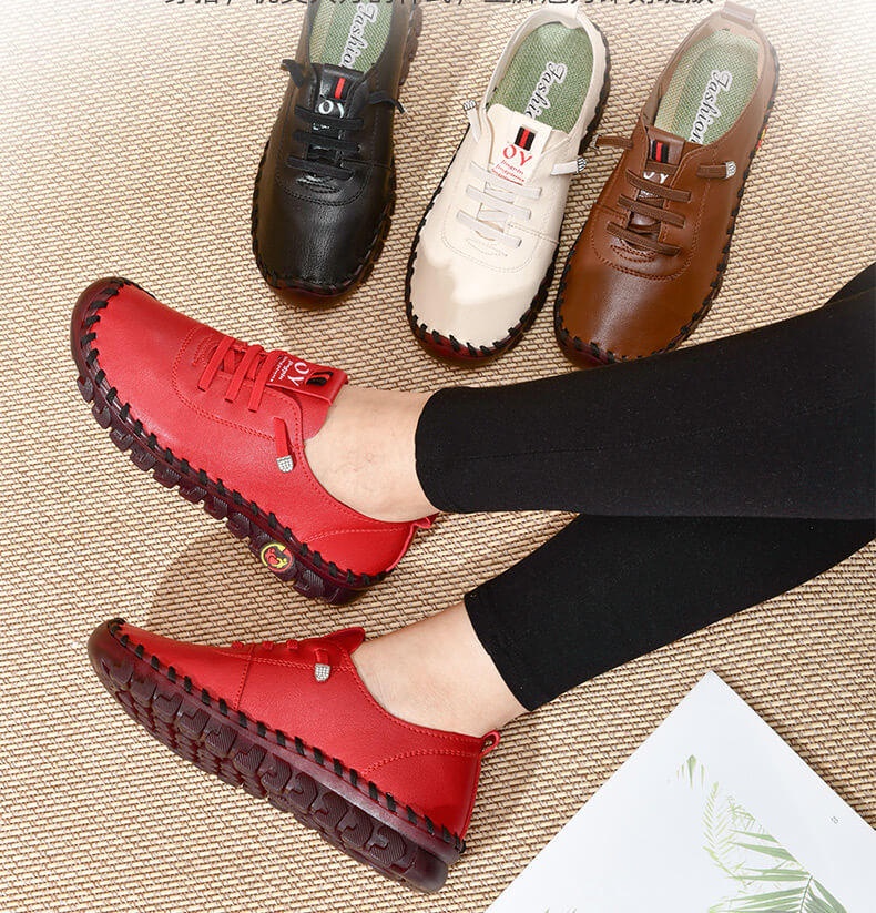 Comfortabele Platte Loafer Met Orthopedische Ondersteuning Voor Dagelijks Loopgemak