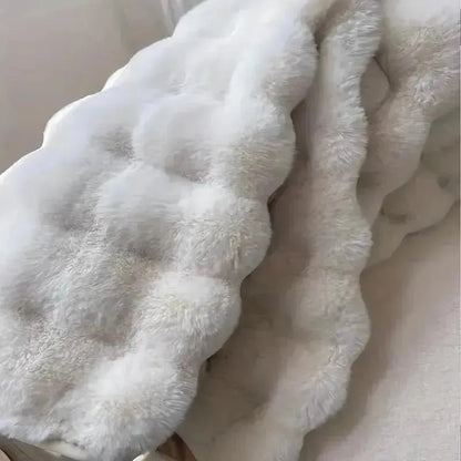 Bloemvormig Hoogpolig Vloerkleed Met Memory Foam
