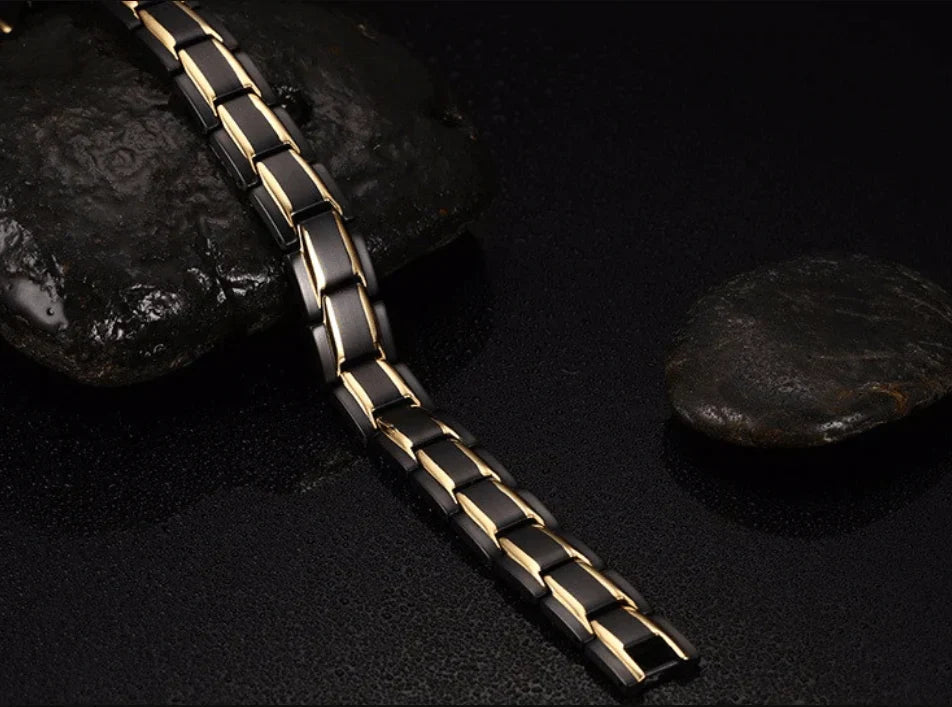 Magnetische Armband Van Hematiet En Edelstaal Voor Natuurlijke Balans En Dagelijks Comfort