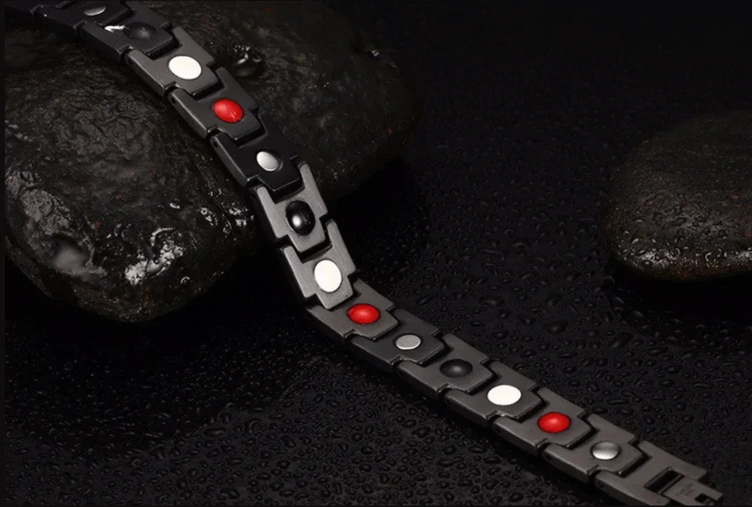 Magnetische Armband Van Hematiet En Edelstaal Voor Natuurlijke Balans En Dagelijks Comfort