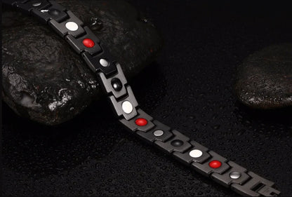 Magnetische Armband Van Hematiet En Edelstaal Voor Natuurlijke Balans En Dagelijks Comfort