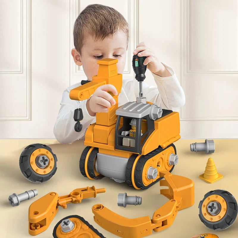 Montessori Constructieset Met Voertuig En Speelgereedschap