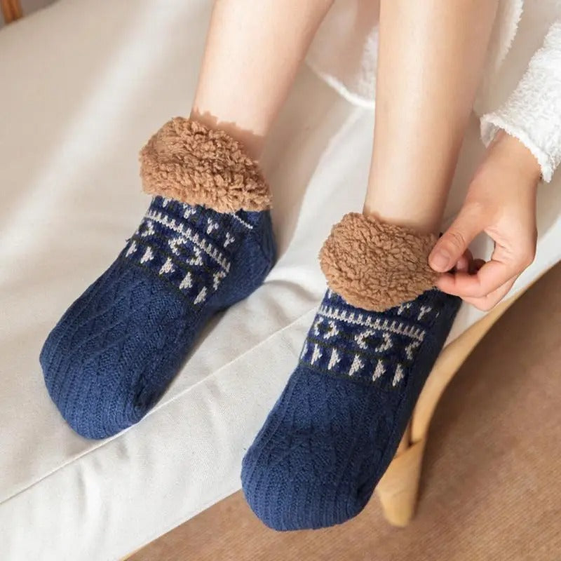 Warme Antislip Huissokken Met Zachte Warmte En Dagelijkse Veilige Grip