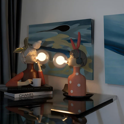 Decoratief Nachtlampje Met Bubbeldesign En Sfeerverlichting