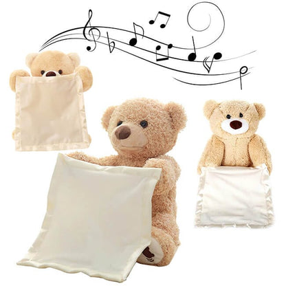 Interactieve Teddybeer met Muziek en Kiekeboe-Functie