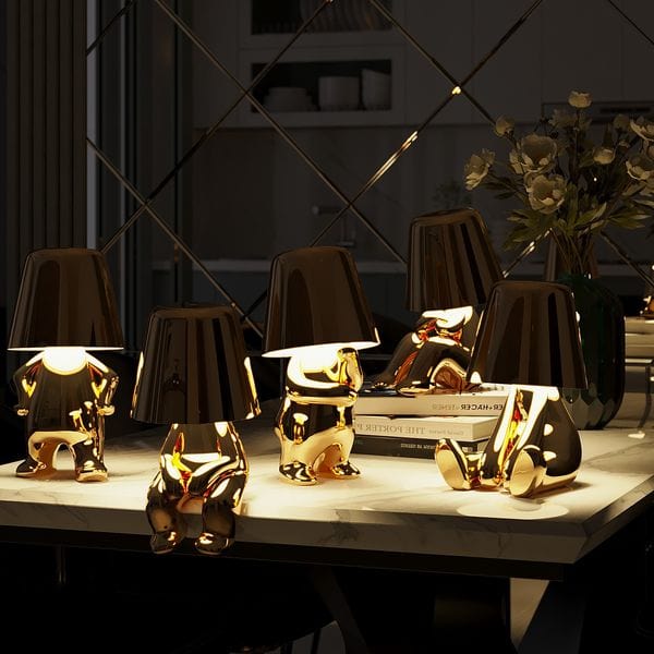 Moderne Tafellamp Met Artistiek Figuurontwerp En Touchbediening
