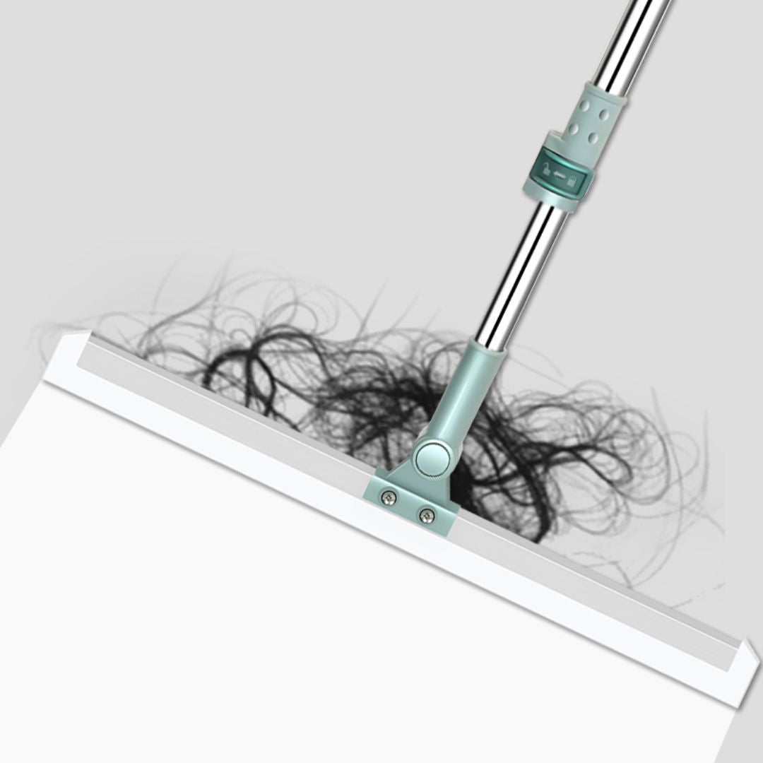 Siliconen Vloerwisser Met Ergonomische Steel En Dubbele Reinigingsopties