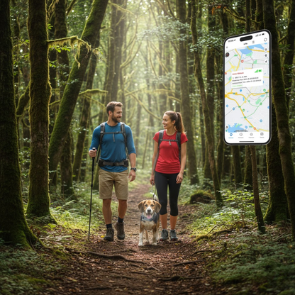 GPS‑Halsband met Realtime Volgfunctie voor Huisdieren