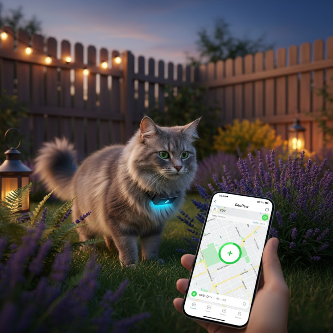 GPS‑Halsband met Realtime Volgfunctie voor Huisdieren