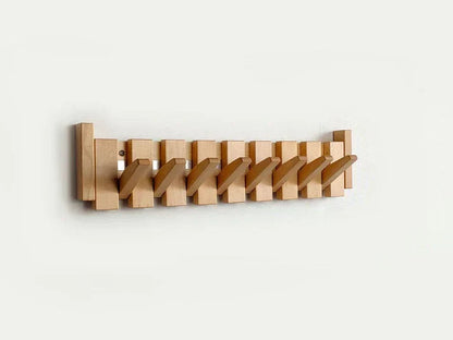 Houten Wandkapstok met Pianovormig Ontwerp