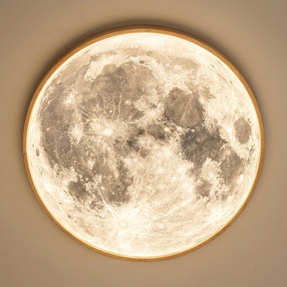 Plafondlamp Met Maanstructuur En Geïntegreerde LED Verlichting