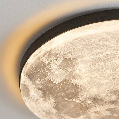 Plafondlamp Met Maanstructuur En Geïntegreerde LED Verlichting
