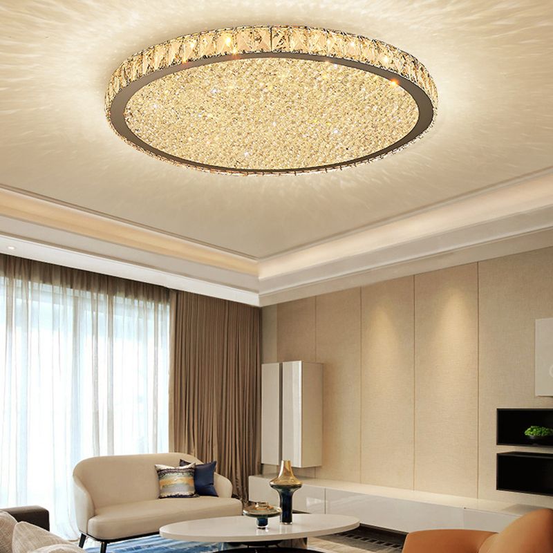 Moderne Kristallen LED Plafondlamp met Sprankelend Design