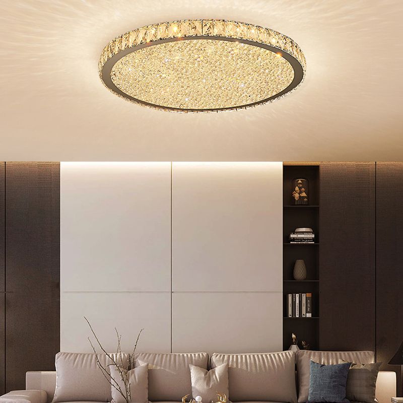 Moderne Kristallen LED Plafondlamp met Sprankelend Design