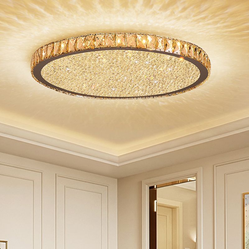 Moderne Kristallen LED Plafondlamp met Sprankelend Design