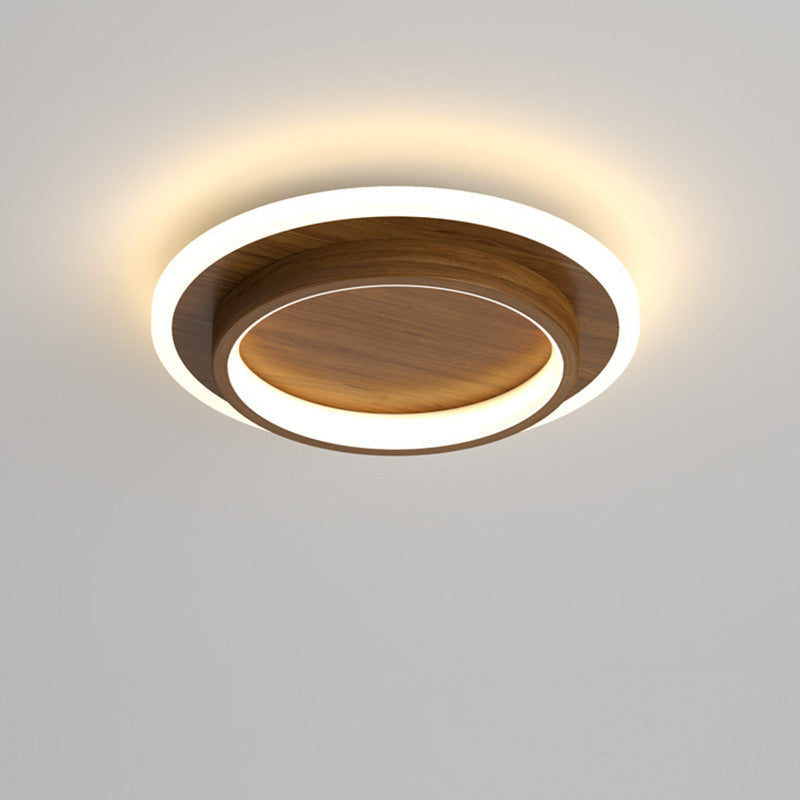 Moderne LED Plafondlamp Met Dubbele Ring Voor Strakke Interieurs