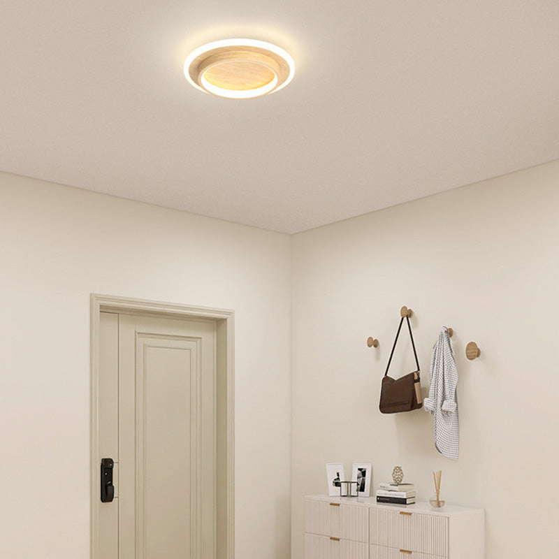 Moderne LED Plafondlamp Met Dubbele Ring Voor Strakke Interieurs