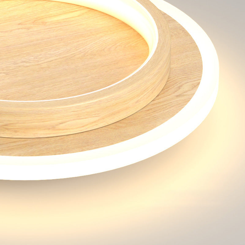 Moderne LED Plafondlamp Met Dubbele Ring Voor Strakke Interieurs