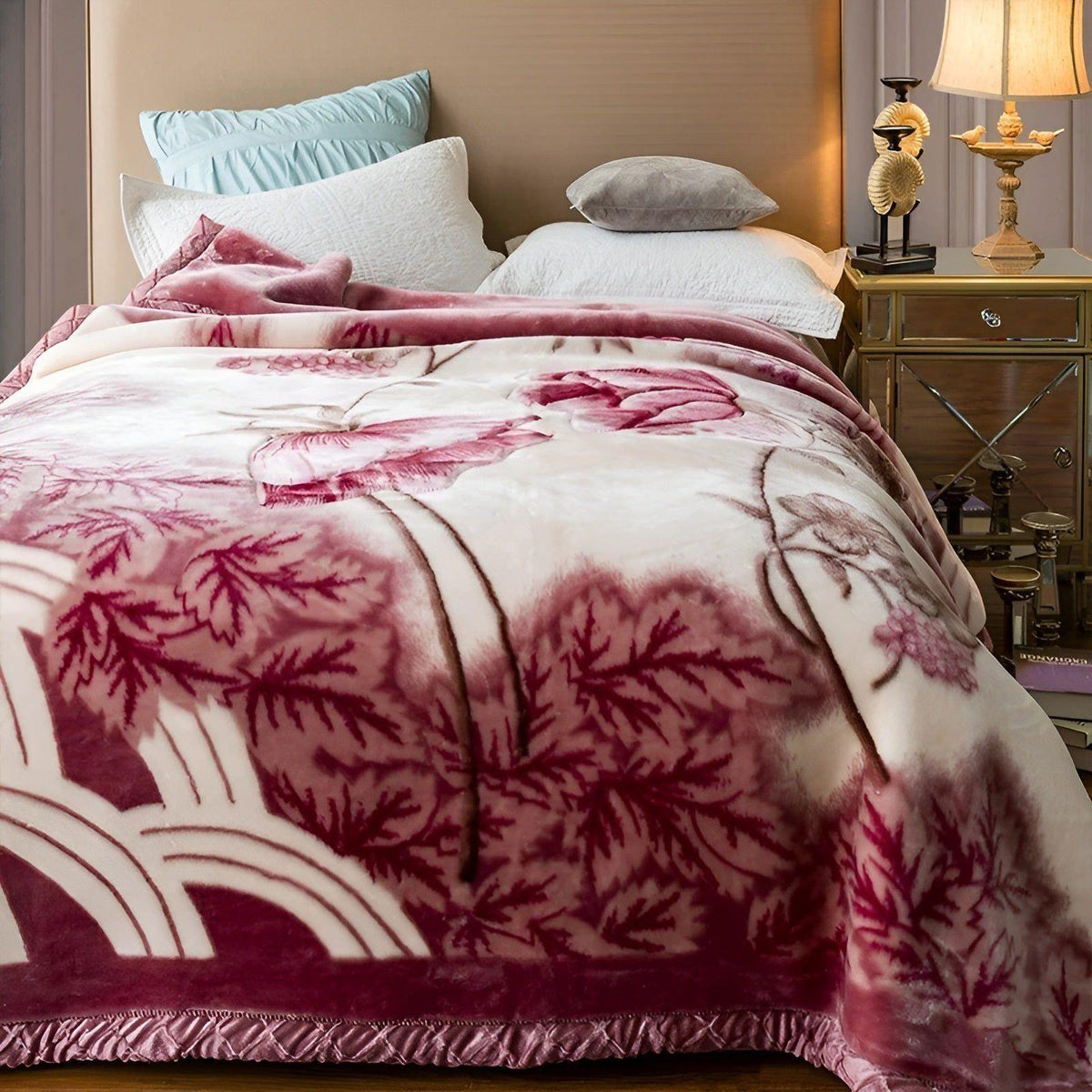 Luxe Dubbelzijdig Pluche Plaid van Kunstbont en Microvezel
