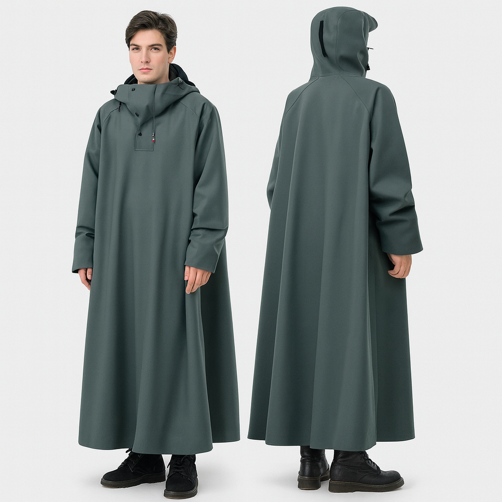 Regenponcho Met Waterdichte Bescherming En Dagelijkse Comfortabele Pasvorm