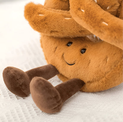 Pluche Pretzel Kussen Met Zachte Knuffelvulling
