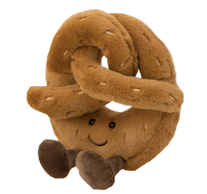 Pluche Pretzel Kussen Met Zachte Knuffelvulling