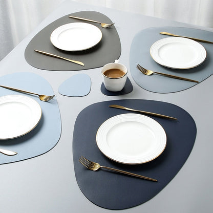 Leren Placemat En Onderzetter Set Voor Stijlvolle Tafeldekking