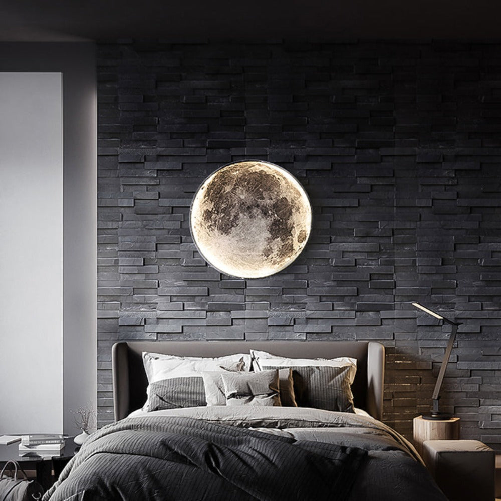 3d led plafondlamp met maan of aarde ontwerp