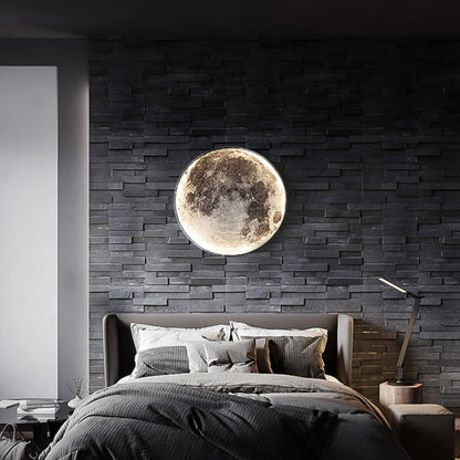 3d led plafondlamp met maan of aarde ontwerp