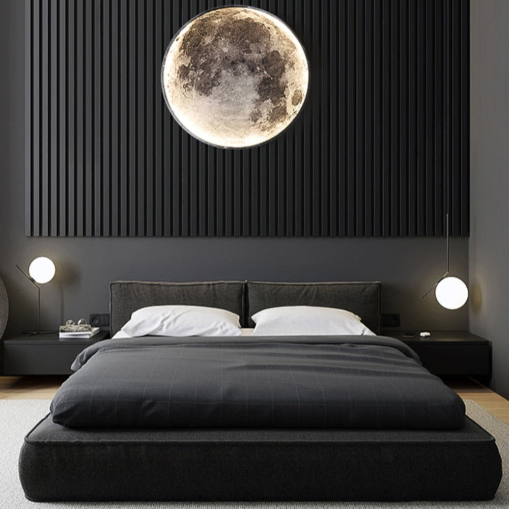 3d led plafondlamp met maan of aarde ontwerp