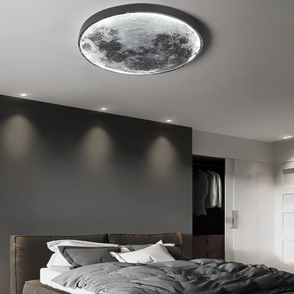 3d led plafondlamp met maan of aarde ontwerp