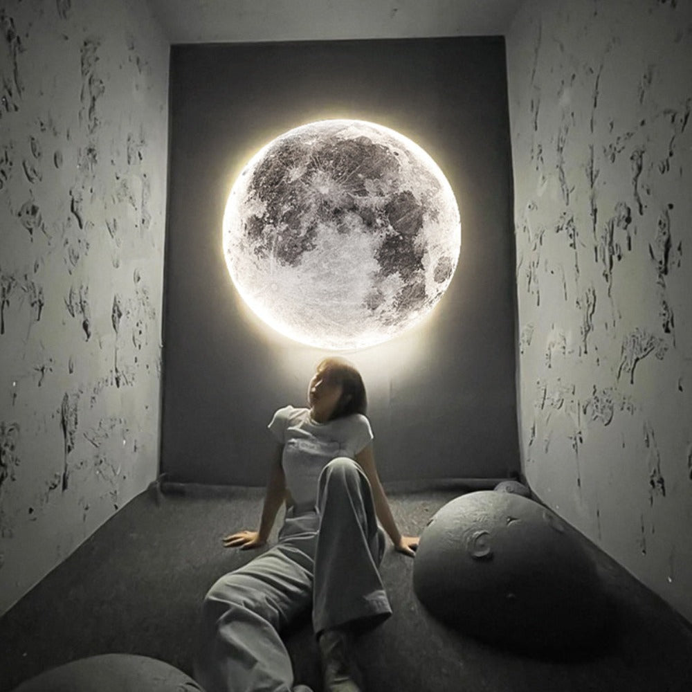 3d led plafondlamp met maan of aarde ontwerp