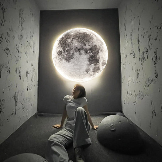 3d led plafondlamp met maan of aarde ontwerp