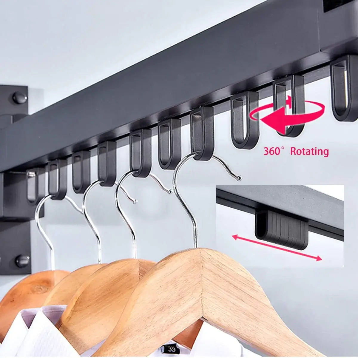 Intrekbaar Droogrek Met Opvouwbare Armen Voor Ruimtebesparing