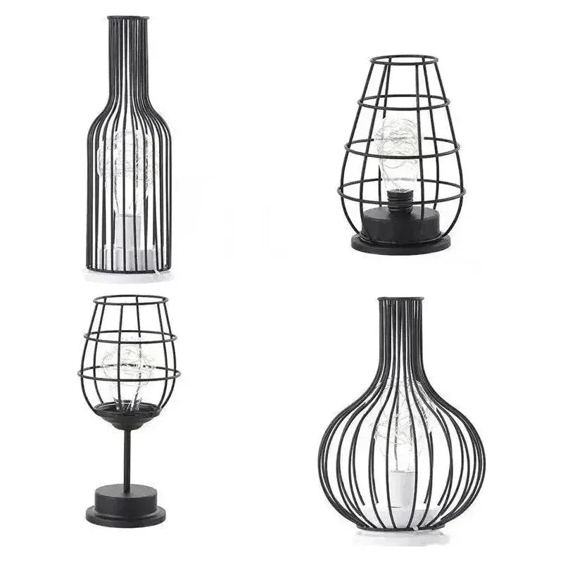 Retro LED Tafellamp Met Draadverlichting