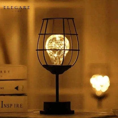 Retro LED Tafellamp Met Draadverlichting