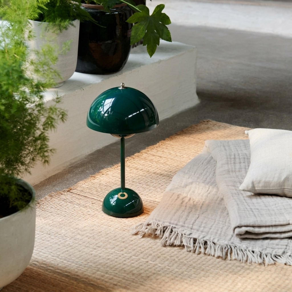 Tafellamp Met Pilootkap, Compact Ontwerp En Dagelijks Zachte Lichtverdeling