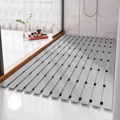 Badmat Met Lamellenstructuur En Plat Ontwerp Voor Natte Ruimtes