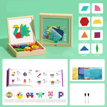 Magnetische Houten Bouwset Met 180 Of 220 Stukken Voor Creatief En Educatief Spelen