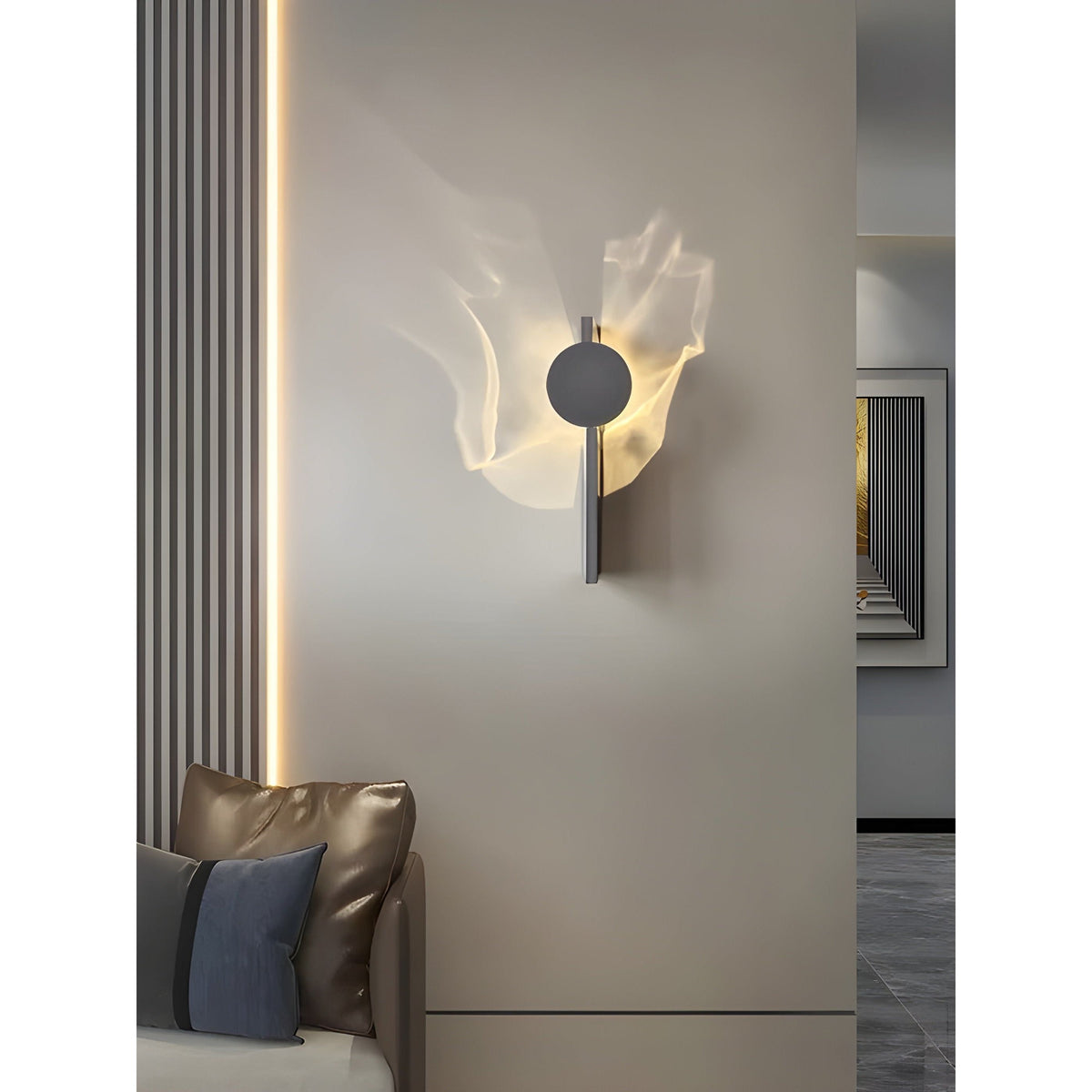 Moderne RVS LED Wandlamp met Up & Down Verlichting