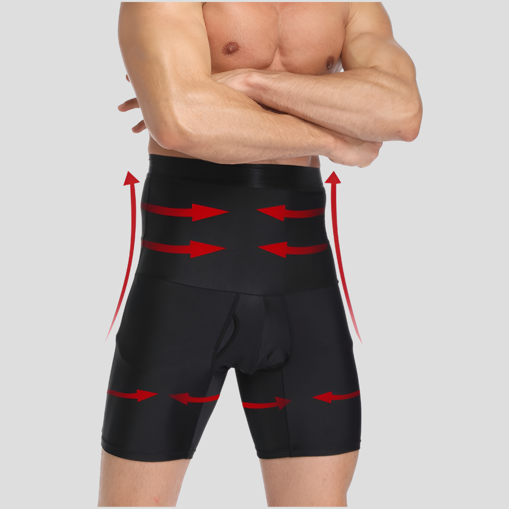 Compressiebroek voor Heren met Ondersteuning voor Bovenbenen en Taille