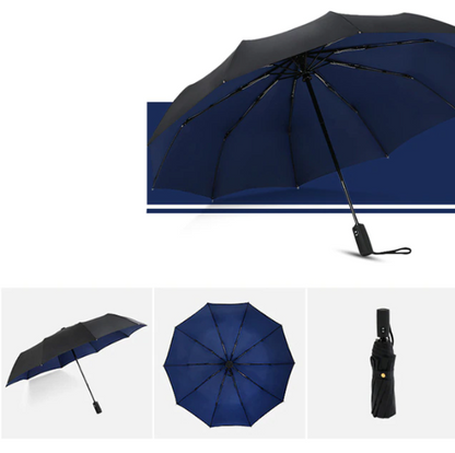 Windbestendige Stormparaplu met Automatisch Open- en Sluitmechanisme