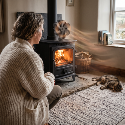 Warmte-aangedreven Kachelventilator met 6 Bladen zonder Stroom