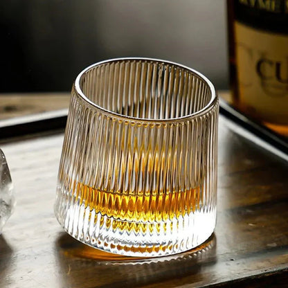 Glaswerk Voor Dranken Met Geribbelde Structuur