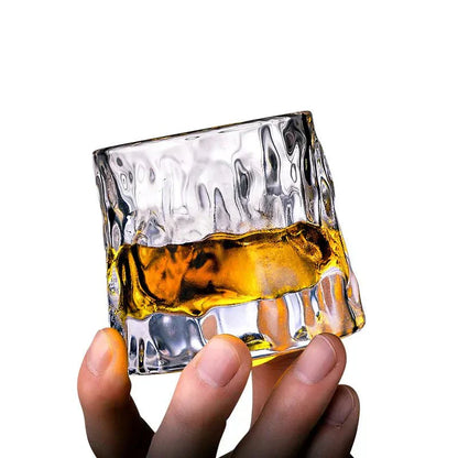Glaswerk Voor Dranken Met Geribbelde Structuur