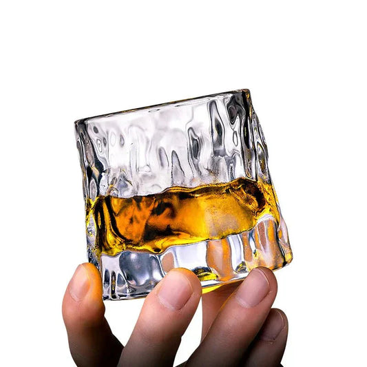 Glaswerk Voor Dranken Met Geribbelde Structuur