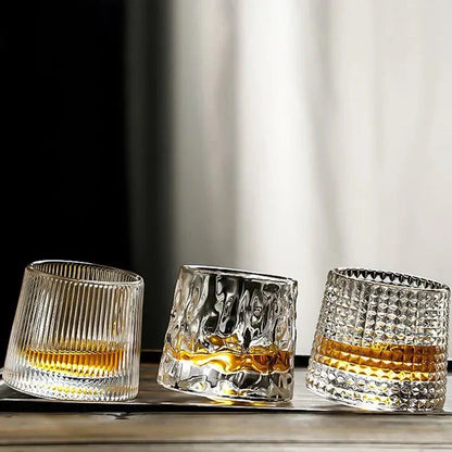 Glaswerk Voor Dranken Met Geribbelde Structuur